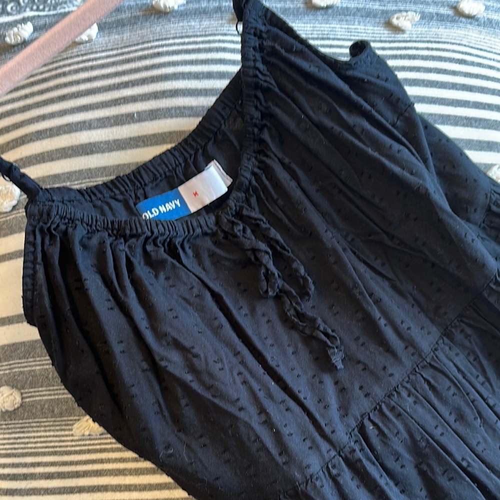 Black Spaghetti-strapped  Dress